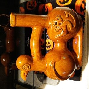 Bird shaped Water vessel vase pottery